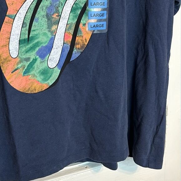 NWT Officially Licensed The Rolling Stone’s Women’s Large Navy Blue T-shirt L - Picture 3 of 8